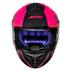 Capacete Axxis Draken Dekers Matte Fechado - Black/Pink - 60