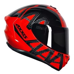 Capacete Axxis Draken Dekers Gloss Fechado - Red/Black - 58