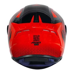 Capacete Axxis Draken Dekers Gloss Fechado - Red/Black - 58