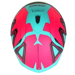 Capacete Axxis Draken Dekers Matte Fechado - Tifany/Pink - 60