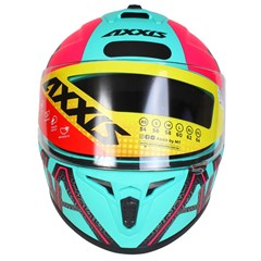 Capacete Axxis Draken Dekers Matte Fechado - Tifany/Pink - 60