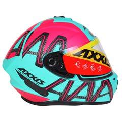 Capacete Axxis Draken Dekers Matte Fechado - Tifany/Pink - 60