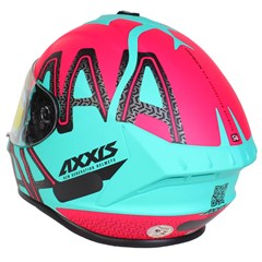 Capacete Axxis Draken Dekers Matte Fechado - Tifany/Pink - 60