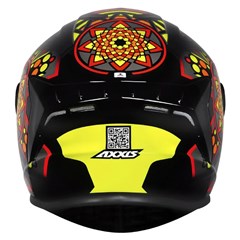 Capacete Axxis Draken Mystic Gloss Fechado - Black/Yellow - 58