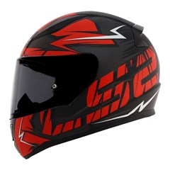 Capacete Ls2 Rapid Ff353 Cromo Matte Black/Red 58