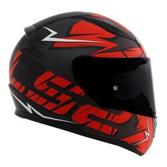 Capacete Ls2 Rapid Ff353 Cromo Matte Black/Red 58