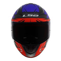 Capacete Ls2 Rapid Ff353 Cromo Matte Black/Red/Blue 58