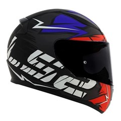 Capacete Ls2 Rapid Ff353 Cromo Matte Black/Red/Blue 58