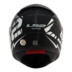 Capacete Ls2 Rapid Ff353 Cromo Matte Black/Red/Blue 62