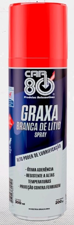 Graxa Branca Litio 300 Ml (Spray) - Car 80