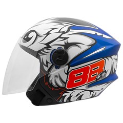 Capacete Protork Liberty New Three Gp 88 Aberto - Azul 60