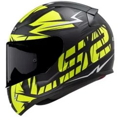 Capacete Ls2 Rapid Ff353 Cromo Matte Black/Hi-Vis Yellow 58