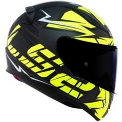 Capacete Ls2 Rapid Ff353 Cromo Matte Black/Hi-Vis Yellow 58