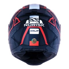 Capacete Norisk Razor Ninja Matte Black/Tit/Red 58