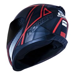 Capacete Norisk Razor Ninja Matte Black/Tit/Red 58