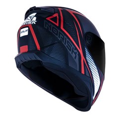 Capacete Norisk Razor Ninja Matte Black/Tit/Red 58