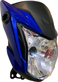 Farol Completo Honda Cg 160 Titan 2022 (C/Carenagem) Azul Perolizado Para Titan 2018 A 2021 - Sportive