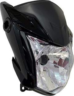 Farol Completo Honda Cg 160 Titan 2022 (C/Carenagem) Preto Para Titan 2016 A 2018 - Sportive