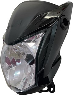 Farol Completo Honda Cg 160 Titan 2022 (C/Carenagem) Preto Para Titan 2016 A 2018 - Sportive