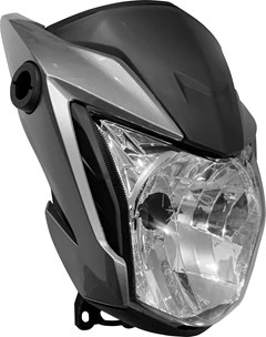 Farol Completo Honda Cg 160 Titan 2022 (C/Carenagem) Cinza Metalico Para Fan 2016 - Sportive