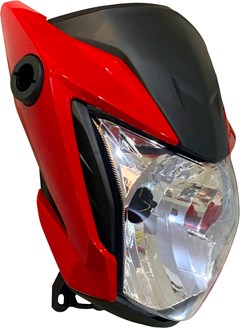 Farol Completo Honda Cg 160 Titan 2022 (C/Carenagem) Vermelho Para Fan 2019 A 2021 - Sportive