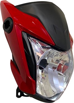 Farol Completo Honda Cg 160 Titan 2022 (C/Carenagem) Vermelho Para Fan 2017 A 2018 - Sportive