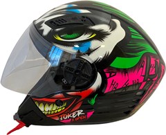 Capacete Fw3 X Open Joker Aberto - Preto Brilhante 60