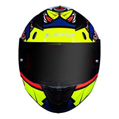 Capacete Ls2 Rapid Ff353 Khan Yellow/Blue 58