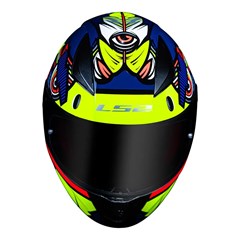 Capacete Ls2 Rapid Ff353 Khan Yellow/Blue 58