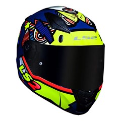 Capacete Ls2 Rapid Ff353 Khan Yellow/Blue 58