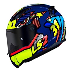 Capacete Ls2 Rapid Ff353 Khan Yellow/Blue 58