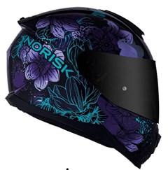 Capacete Norisk Razor Bloom Black/Purple 58