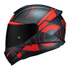 Capacete Norisk Razor Axial Matte Black/Red 58