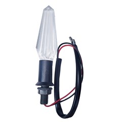 Pisca Led Universal Retangular Intermitente Cristal (Par) - Stallion