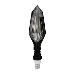 Pisca Led Universal Retangular Wood Branco/Amarelho (Par) - Stallion