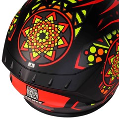 Capacete Axxis Draken Mystic Matte Fechado - Black/Red/Yellow - 58