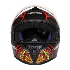 Capacete Axxis Draken Mystic Matte Fechado - Black/Red/Yellow - 58