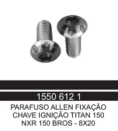 Parafuso Allen 8 X 20 Fixacao Chave Ignicao Titan 150 / Nxr 150 Bros - Jc Maxi Br