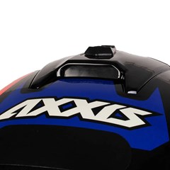 Capacete Axxis Draken Cougar Gloss Fechado - Black/Blue/Red - 60