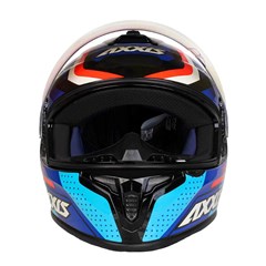 Capacete Axxis Draken Cougar Gloss Fechado - Black/Blue/Red - 60