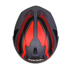 Capacete Axxis Draken Cougar Matte Fechado - Grey/Black/Red - 58