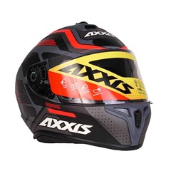 Capacete Axxis Draken Cougar Matte Fechado - Grey/Black/Red - 58