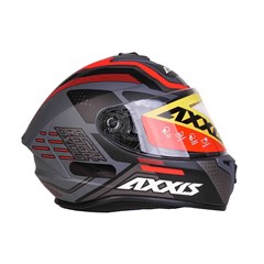 Capacete Axxis Draken Cougar Matte Fechado - Grey/Black/Red - 58