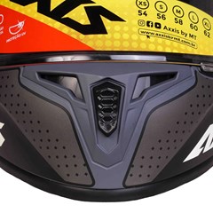 Capacete Axxis Draken Cougar Matte Fechado - Grey/Black/Red - 58