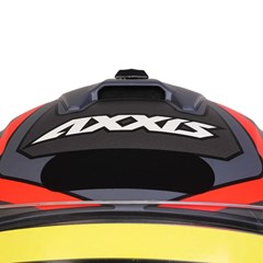 Capacete Axxis Draken Cougar Matte Fechado - Grey/Black/Red - 58