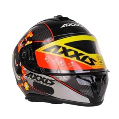 Capacete Axxis Draken Bomb Gloss Fechado - Black/Grey - 58