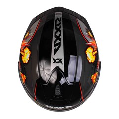 Capacete Axxis Draken Bomb Gloss Fechado - Black/Grey - 58