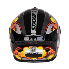 Capacete Axxis Draken Bomb Gloss Fechado - Black/Grey - 58