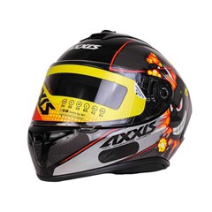 Capacete Axxis Draken Bomb Gloss Fechado - Black/Grey - 60