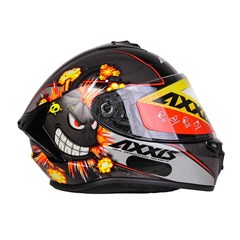 Capacete Axxis Draken Bomb Gloss Fechado - Black/Grey - 60